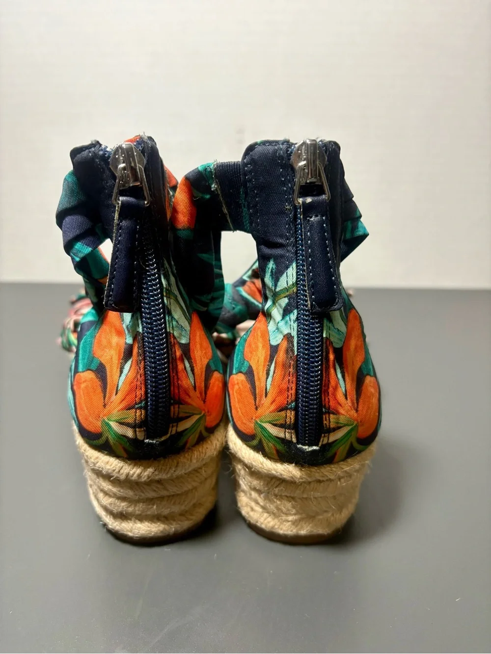 NINE WEST Floral Tie-Knot Espadrille Sandals